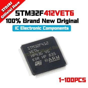 1-100ks STM32F412VET6 STM32F412VE STM32F412 STM32F STM32 STM IC MCU LQFP-100 Chipset