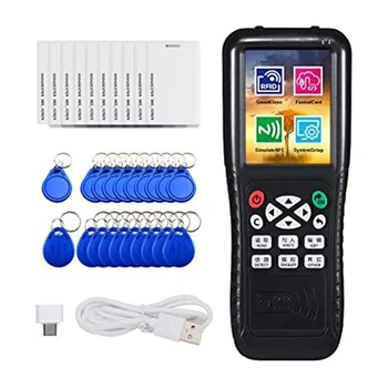 1 Sada Black Rfid Rozmnožovacie Kopírka Spisovateľ Smart Card Key Stroj RFID technológie NFC Dekódovacia Funkcia