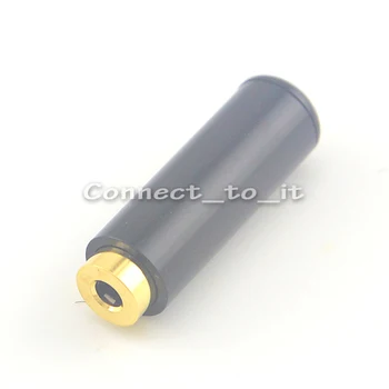 10 Kusov Black Audio Konektor Pre 4 mm Kábel 2,5 mm 4 pól Žena Reproduktorový kábel Konektor pre Adaptér
