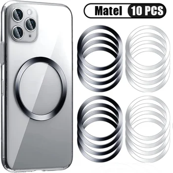 10PCS pre Magsafe Magnetický Kovový Krúžok pre IPhone 14 13 Pro Max Magnet Adsorpcie pre Samsung Huawei Xiao Bezdrôtová Žehlička List