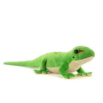11 cm Vysoko Realistické Madagaskar Deň Gecko Plyšové Hračky Mäkké Objímajúca Zelená Jašterica Geckos plyšáka Toy Model Dary