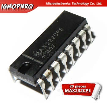 20pcs MAX232CPE MAX232 DIP-16 RS-232 Rozhranie IC 5V MultiCh RS-232 Ovládač/Prijímač nový, originálny