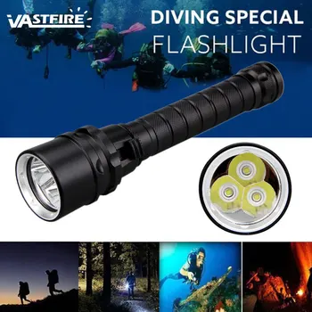 3 svetlofialové Potápanie Svetlo LED Potápanie Fialové Svetlo pod vodou 200M Ultrafialové Svietidla Ponoriť Hliníkové Horák, 395nm UV Lampa