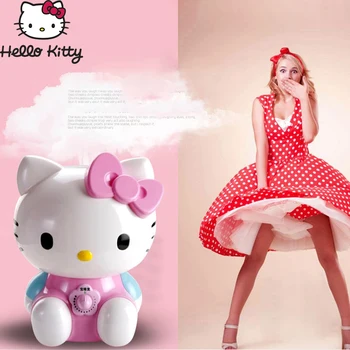 30 cm Kawaii Sanrio Hello Kitty 3.8 L Veľké Zvlhčovač Cartoon Kt Čistenie Vzduchu Stlmiť Vysokou Kapacitou, Spálne, Kancelárie, Aróma Difuzér,