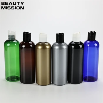 300 ML X 20 Prázdne Zlaté Plastové Kozmetika Krém na Fľaše S Kotúčovou Veko Šampón PET Kontajnerov Sprchový Gél Obaly