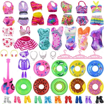 40Pcs/Set Barbies Doll Oblečenie, Plavky, Bikiny Príslušenstvo Pre 11.5 Palcový Bábika Topánky, Topánky Skateboard Pre 30 cm Bábiku Príslušenstvo