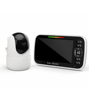 5 Palcový PTZ Video Baby Monitor S Digitálnym Surveillance Camera Automatické Nočné Videnie Dvoch Spôsobom Intercom Opatrovateľky EÚ Plug