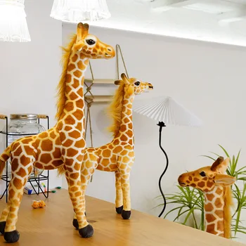 50-120 cm Obrie Simulácia Žirafa Plyšové Hračky Veľké Veľkosti Reálnom Živote Vypchaté Zvieratá Plushies Vankúš Bábiky Mäkké Deti Hračky Domova