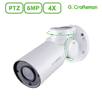 6MP POE IP Kamera SONY Senzor, 4X 2.8-12mm Objektívom CCTV H. 265 Vonkajšie Audio Video Dohľad RTMP Onvif Bezpečnosti G. Remeselníka