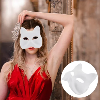 6Pcs DIY Nevyfarbené Zvierat Maska Biela Maškaráda Masky Paintable Papier Maska pre Strán