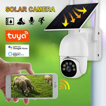A20 solárne monitor 360 stupeň mobilný telefón na diaľkové vonkajší kamerový bezpečnostný nočné videnie surveillance camera