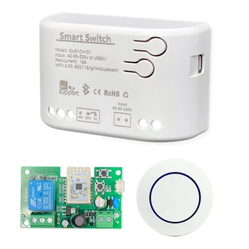 AC 85-250V Smart Wifi Motorových Switch Modul So Prípade Wifi+BT 1CH Vzdialeného Relé Ewelink Pre Alexa Google Domov S 2.4 Diaľkové G