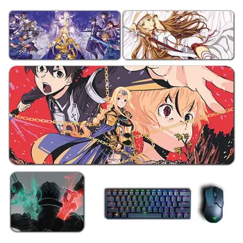 Anime Sword Art Online Veľká Podložka Pod Myš Kazuto Asuna Alice Shino Mousepad Počítač, Notebook Hráč Pad Herné Príslušenstvo Stôl Mat