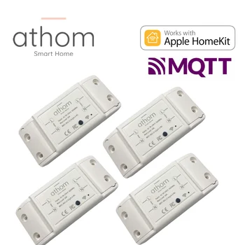 ATHOM Homekit a CECILIA WIFi Relé Smart Switch Hlasové Ovládanie Siri 10A 1CH