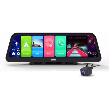 Automobilové DVR 4G WiFi Dash Cam 10 Palcový Auto Spätné Zrkadlo ADAS Android 8.1 2GB+32GB FHD Auto Záznamník GPS Navigácia s Free Mapu
