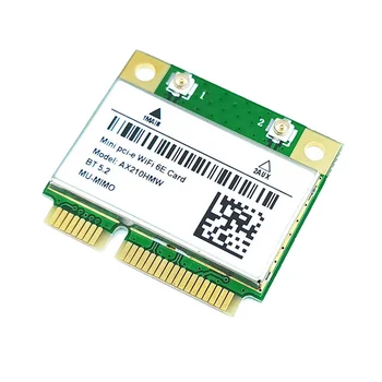 AX210HMW Karty WiFi+Anténa WiFi 6E Mini PCI-E AX210 802.11 Ax/Ac 2.4 G/5G/6Ghz BT5.2 Bezdrôtový Adaptér pre Notebook
