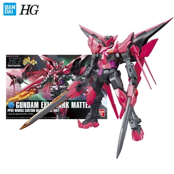 Bandai Skutočné Gundam Model Garáž Auta HG Série 1/144 GUNDAM EXIA TMAVEJ HMOTY Anime Akcie Obrázok Hračky pre Chlapcov Zberateľskú Hračka