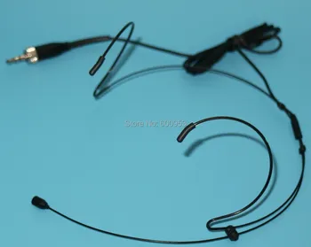 Black Professional Headset / Headworn Mikrofón pre Sennheiser SK 100 300 500 G1 G2 G3 Bezdrôtový Systém SE-A003