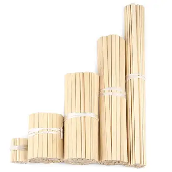 Byt Bambusu Plátok 5-50 CM Pre Remeslá A výroba modelov Nábytku, Materiálov DIY Odolné Dowel Budovy Model Tesárstvo Nástroj