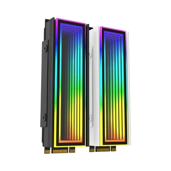 Chladiaca Vesta 5V3Pin RGB Doske Synchrónne Hliníkový Chladič GPU Chladič Pad