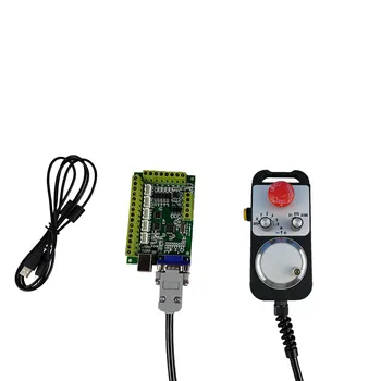 cnc radič 100k 5-os USB Mach3 motion control karty cnc kit so 6-os núdzové zastavenie elektronické ovládacie koliesko