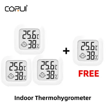 CORUI Krytý Thermohygrometer Digitálne Celzia/Celzia Thermohygrometer Mini Teplomer S Emocionálne Teploty & Vlhkosť