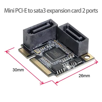 CY Xiwai Mini PCI-E slot karty PCI Express SATA 3.0 Duálne Porty Adaptér Converter Pevný Disk Rozšírenie Karty