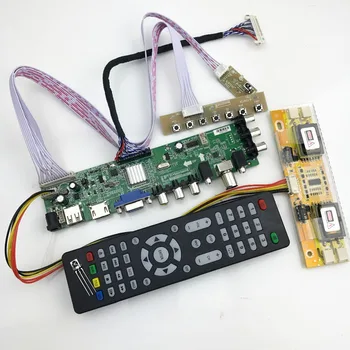 D3663LUA digitálna TV palube DVB-T2/T/C Univerzálny LCD LED TV Kontrolór Vodič Doska s kábla meniča