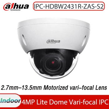 Dahua IPC-HDBW2431R-ZAS-S2 4MP Lite IČ 40M 2.7 mm–13.5 mm Motorizované Vari-focal Dome Network Security Kamera Audio Alarm IP67 IK10