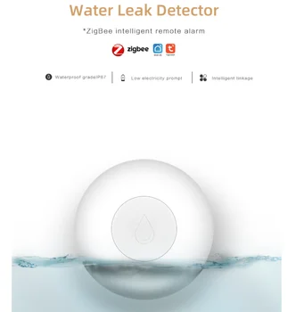 Doodle Bezdrôtový Povodne Snímač S Vysokou Citlivosťou Zigbee Smart Home Vody Detektor Úniku Inteligentné Diaľkový Alarm Nové Bezpečnostné