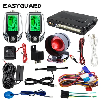 EASYGUARD 2 Spôsob LCD pager displej PKE auto alarm systém DC12V
