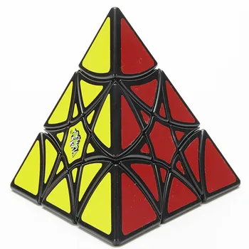 [ECube] Lanlan Kľukatých Star Pyramídy 3x3 Pyramídy Black Cube Magico Vzdelávacie Puzzle Hračka Pre Deti, Deti Darček