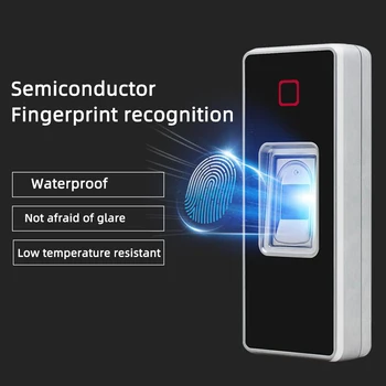F6 Nepremokavé IP66 RFID 125Khz EM samostatný Prístup Radič fingerprint access control 500 užívateľ 200 odtlačkov prstov