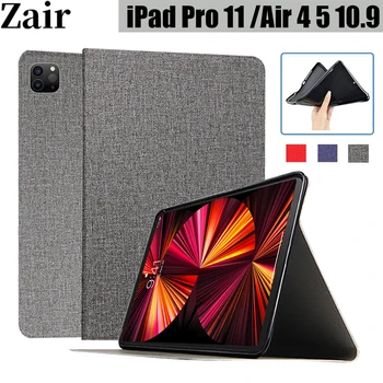 Flip Case For iPad Pro 11 2018 2020 2021 PU Kožené Tri-Fold Stojan Smart Cover Pre iPad Vzduchu 4 5 10.9 palcový 2020 2022 Prípade