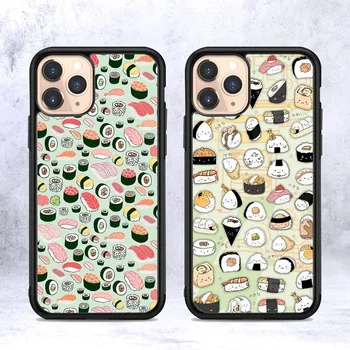 Food Sushi Telefón Prípade Silikónové PC+TPU puzdro Pre iPhone 14 11 12 13 Pro Max 8 7 6 X Plus XR Pevného Fundas