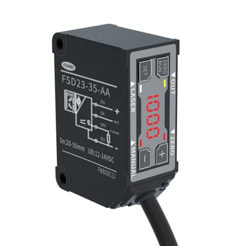 FUWEI FSD23-35-AA Vysokou Presnosťou Lasera Posuv Snímača Analógový 4-20mA rozsah Merania 30 mm