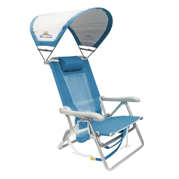GCI Vonkajšie Slnečník Batoh na Pláž Stoličky, Saybrook Modrá, Dospelých pláž stoličky vonkajší stoličky potreby na kempovanie stolička