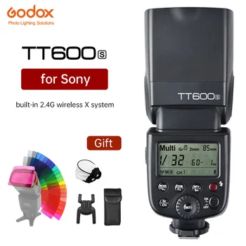 GODOX TT600S GN60 Flash Light Master Slave Speedlite 2.4 G Bezdrôtový X Systém pre Sony DSLR Fotoaparát A7S A7 A7R II A7MII A6000 A6300