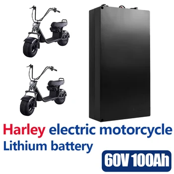 Harley Elektrické Auto, Lítiové Batérie, Nepremokavé 18650 Batérie 60V 80Ah pre Dve Kolieska Skladacia Citycoco Elektrický Skúter Bicykli