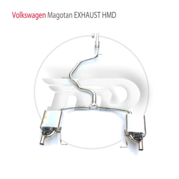 HMD Nerezový Výfukový Systém, Výkon Catback je Vhodný pre Volkswagen Magotan Passat Auto Ventil Šál