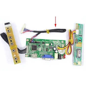 Kompatibilná Súprava 58C Radič Rada karty vodiča VGA Kompatibilný s HDMI na Obrazovke Panel Obrazovky monitora DIY LVDS