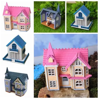 Kreatívne 1/12 Scény Model Hračky DIY domček pre bábiky Auta Hrá Dom Miniatúrne Bábika Domy Dreva Villa Puzzle