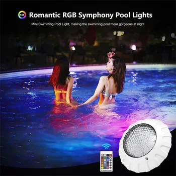 LED IP68 Plávať Ľahké Ovládanie Diaľkové Podvodné Svetlá Farby Vonku na Záhrade Svadobné Fontána Pozornosti