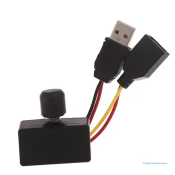 LED Pásy Stmievač Gombík USB Female to Male Kábel na vypnutie Funkcie Gombík DropShipping