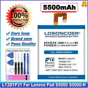 LOSONCOER L13D1P31 5500mAh Batérie Pre Lenovo Pad A3500 S5000 S5000-H tab3 7 TB3 710i 710F tab 2 A7 A7-30 A7-10F A7-20F