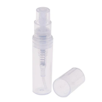 Mini Transparentné 2 ML Sprej Plastové Fľaše Sprej Parfum Prázdne Vzorky Fľaša Vhodná Pre Cestovanie, Party 300Pcs