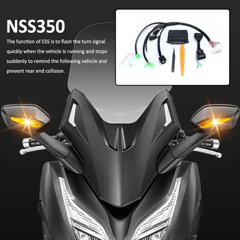 Motocykel ESS Núdzové Brzdové Svetlo Dvojité Blikajúce Predbiehanie Šírka Kontrolka Drôt Postroj Držiak Pre Honda NSS 350 NSS350