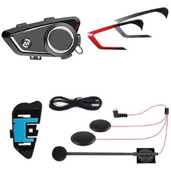 Motocykel Jazdecká Prilba Bluetooth Headset Pevného Štítok Vstavané Intercom A Hudba Zdieľanie Funkcia Sa Vzťahujú Na Polovicu Prilba