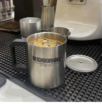 NBHD Príliv značky double-layer 304 nerezovej ocele, hrnček izolácie vody, šálka kávy domácnosti zvládnuť pohár camping pohár