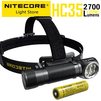 NITECORE HC35 USB Nabíjateľná Baterka L-shpe Svetlomet 2700 Lúmenov Kovové Magnetické Svetlometu Svetlomet,21700 Batérie 4000mAh
